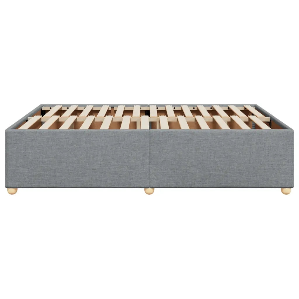 Giroletto senza Materasso Grigio Chiaro 140x190 cm Tessuto