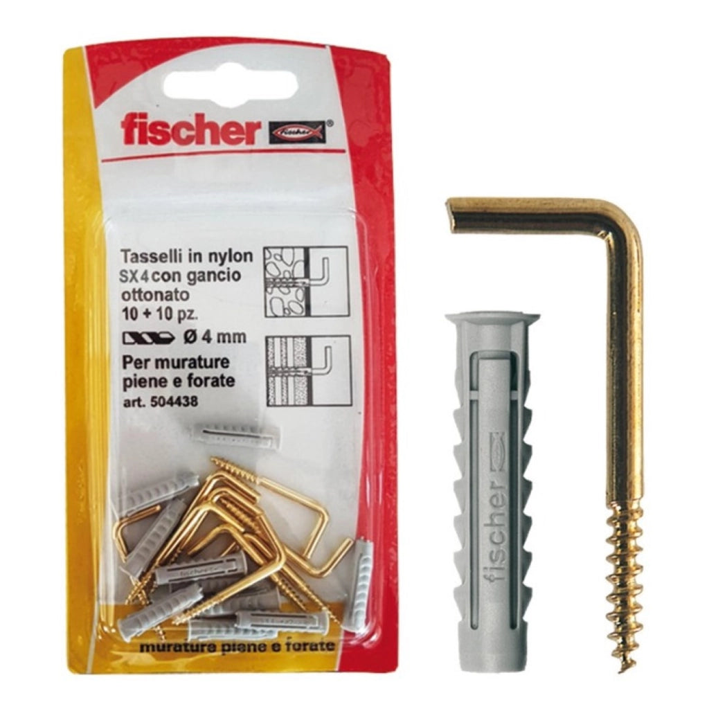 Tasselli Nylon S 4 Gk Set 5 Pezzi - Fischer