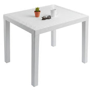 Cobbtown, Tavolo da Esterno 4 Posti Made in Italy, 78x65x72h cm Bianco