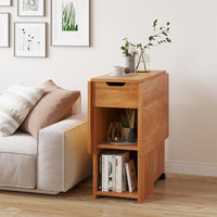 Tavolo Pieghevole Salvaspazio Anta a Ribalta 120x77x75 cm con Ruote Legno