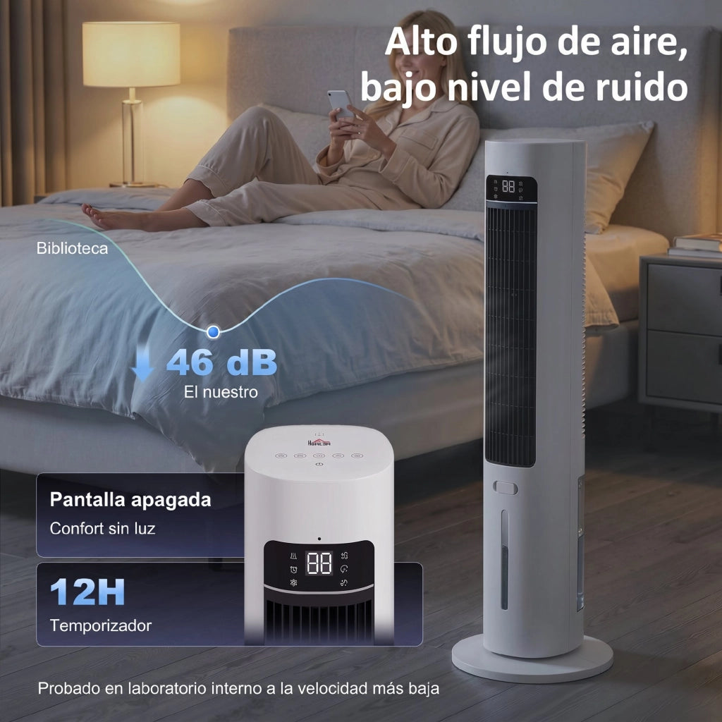 Climatizzatore Evaporativo Portatile 3 in 1 ¨C zephmum ¨C Serbatoio 3L Oscillante Bianco