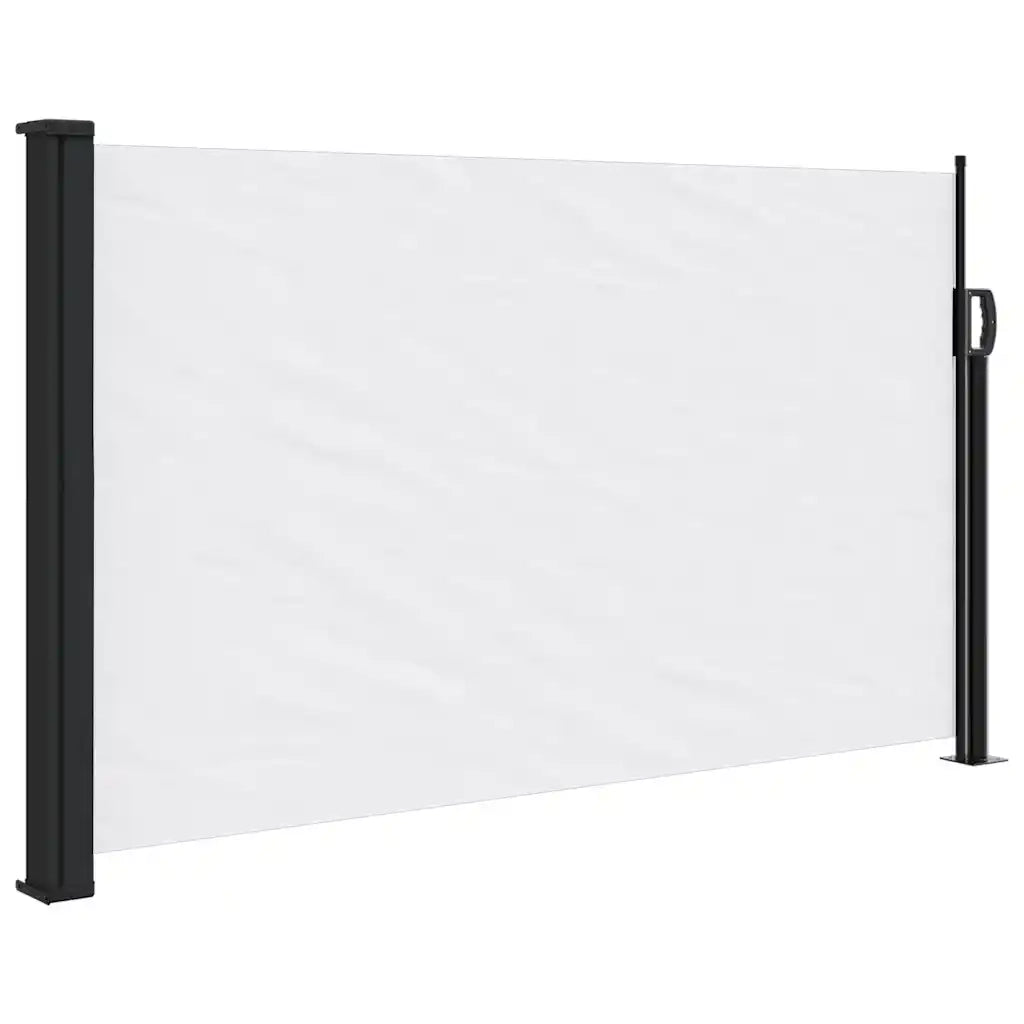 Tenda da Sole Laterale Retrattile-Tenda parasole per balcone per giardino Bianco 117x300 cm