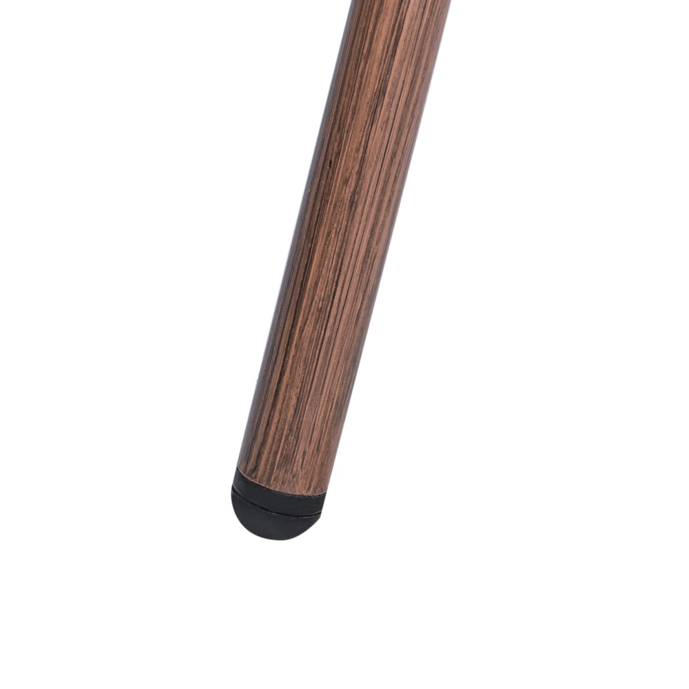 Set di 4 sedie da giardino in rattan PE grigio con seduta in vimini e struttura in alluminio per interni ed esterni