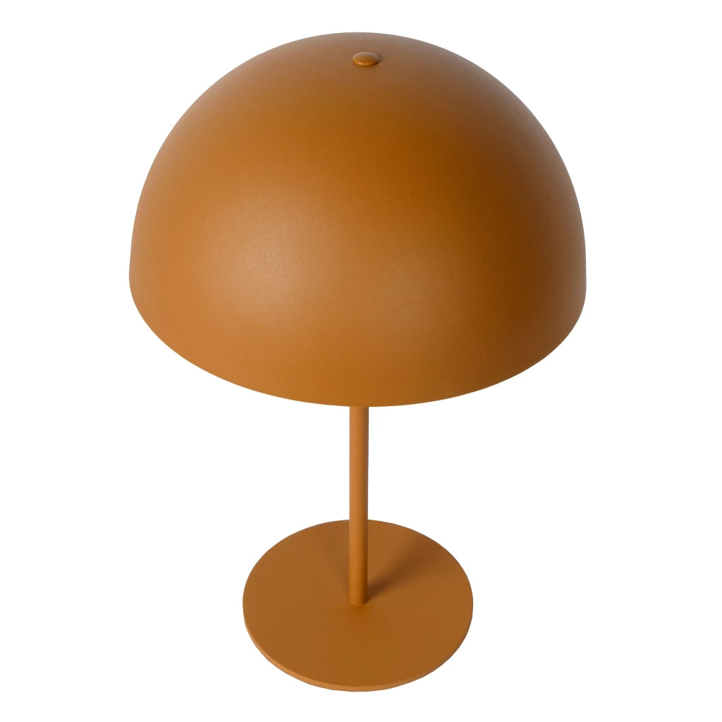 Lampada da tavolo gialla eclettica E14 Lucide Siemon