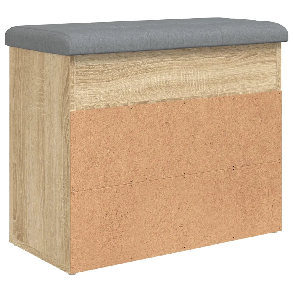 Panca Porta Scarpe Rovere Sonoma 62x32x50 cm Legno Multistrato 835098