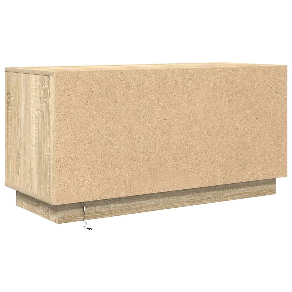 Mobile Porta TV con Luci LED Rovere Sonoma 100x41x50 cm 861411
