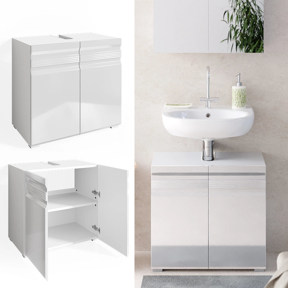 Vicco Mobile sottolavabo per bagno Bianco lucido 60 x 56 cm