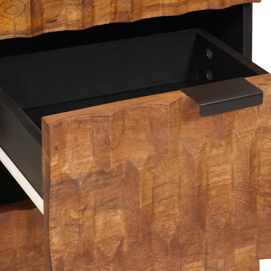 Credenza con cassetto Finitura Marrone Acacia 40 x 33 x 75 cm 4017923