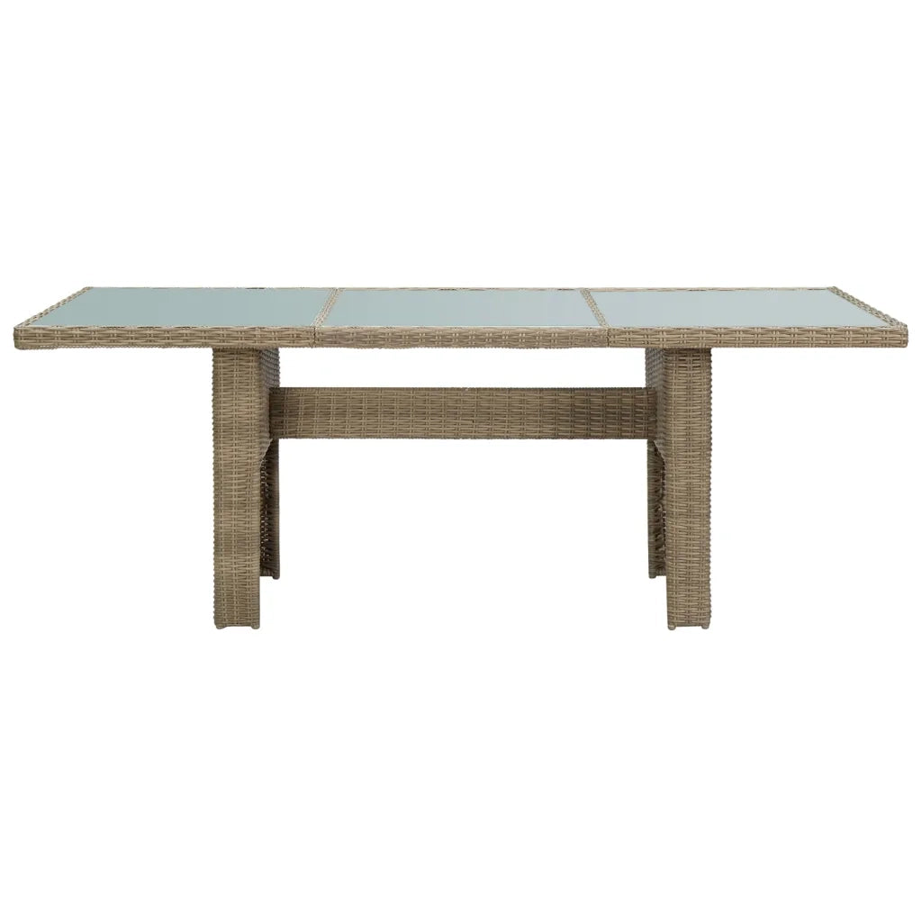 Set da Pranzo da Giardino 9 pz in Polyrattan Marrone 3059487