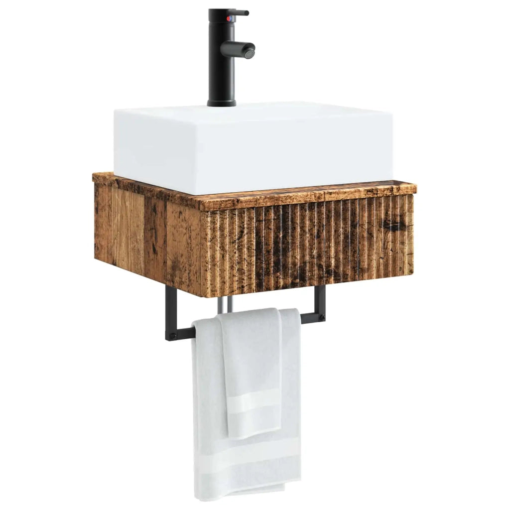 Lavabo da Parete Legno antico 40 x 41 x 39 cm CFW8195640