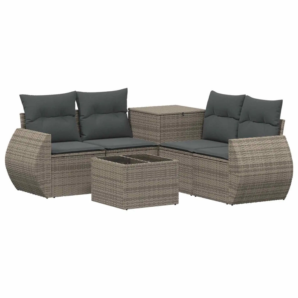 Set di divani 6 pz Grigio e Grigio Scuro 3447512