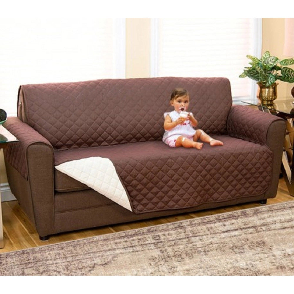 Trade Shop - Copridivano Double Face 2 Posti Per Animali Proteggi Da Peli 140 X 170 Cm -