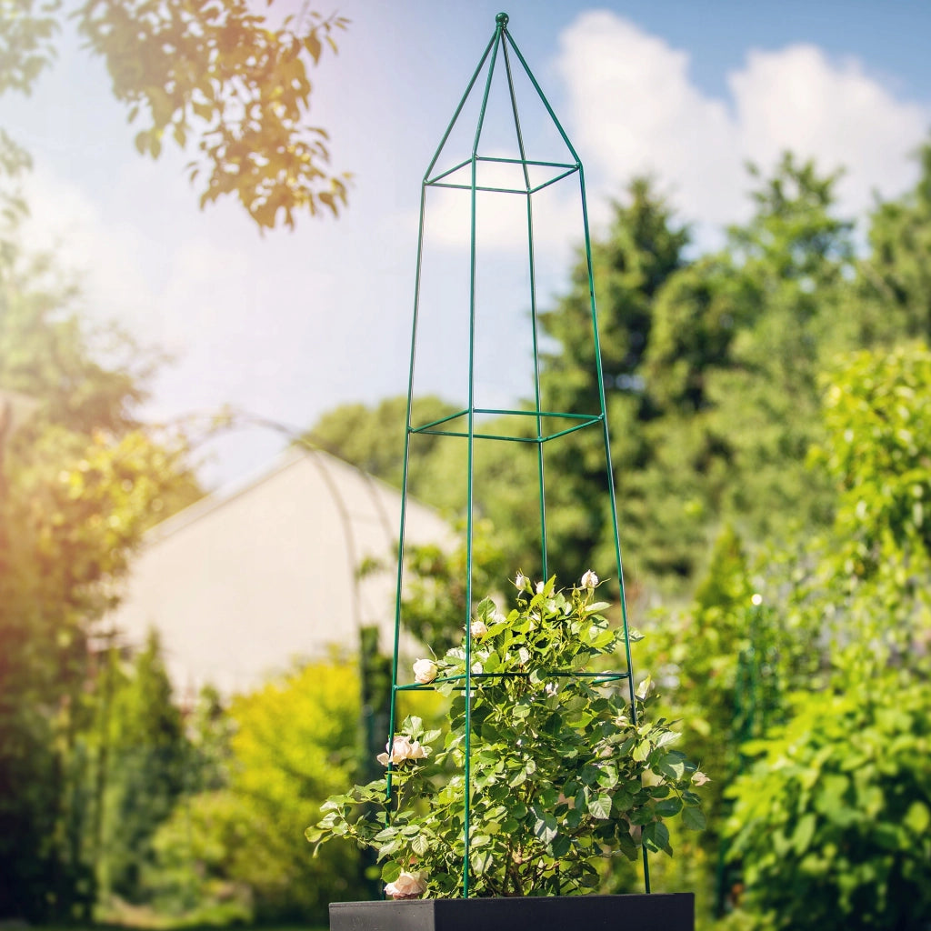 Supporto per piante da giardino KADAX per rose e fiori, in metallo, 150 cm.