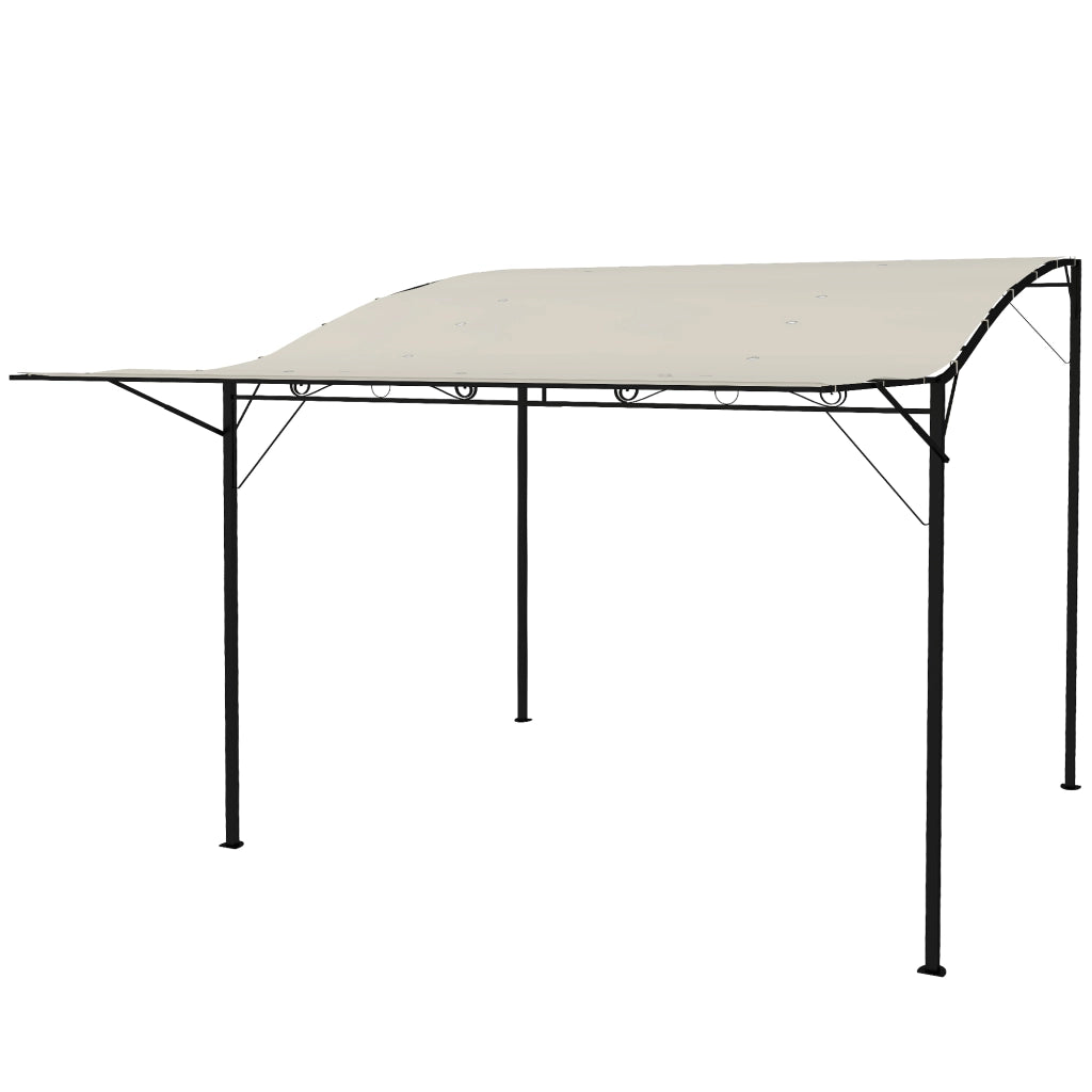 Gazebo con tetto apribile 3x2.5m ¨C zephmum ¨C crema bianco