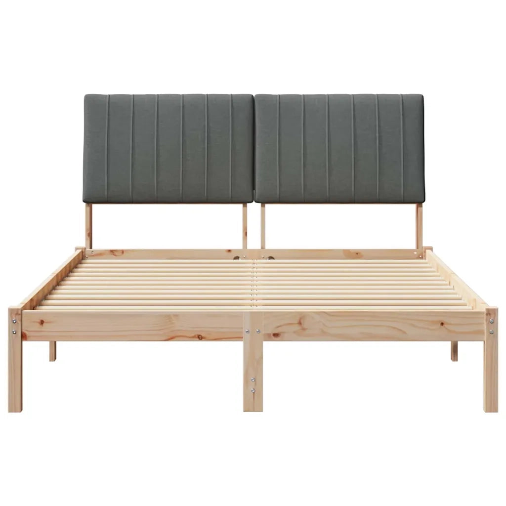 Struttura del letto Marrone 135 x 190 cm Pino massello 878900