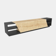 Porta TV in legno "Rhodes" - 240 x 37 x 47 cm - Beige