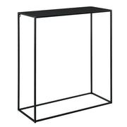 Tavolo consolle in metallo 92 x 80 x 32 cm nero opaco 03_0008566
