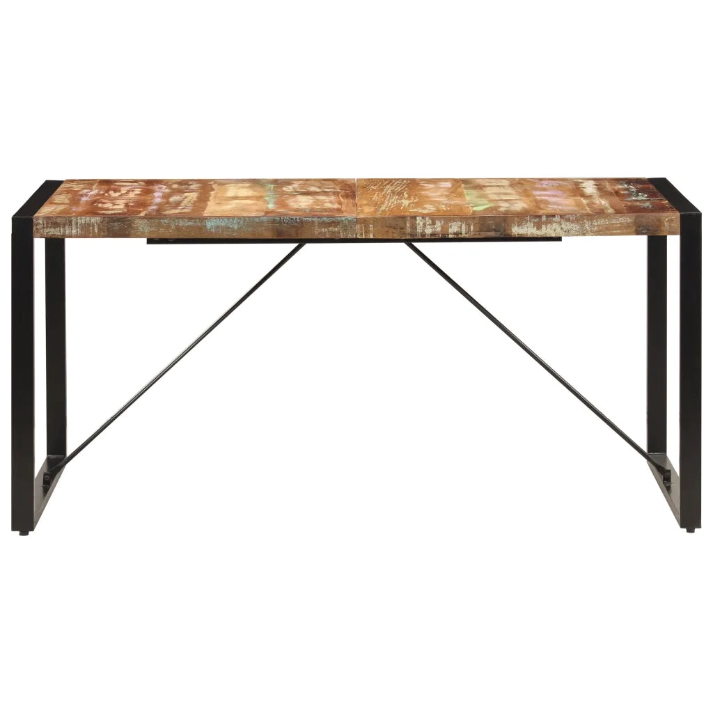Tavolo da Pranzo 160x80x75 cm in Legno Massello di Recupero 247418
