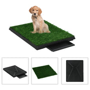 Toilette Animali con Vassoio e Prato Finto Verde 63x50x7cm WCcod mxl 121150