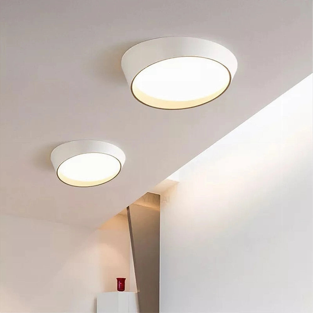 Trade Shop - Plafoniera Led 68w Bianco Oro Lampadario Soffitto Tondo Irregolare Luce Fredda 32767 -