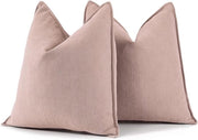 Set di cuscini a forma di gomitolo - Decorazione morbida - 2 pezzi - Rosa sbiadito - 40x40