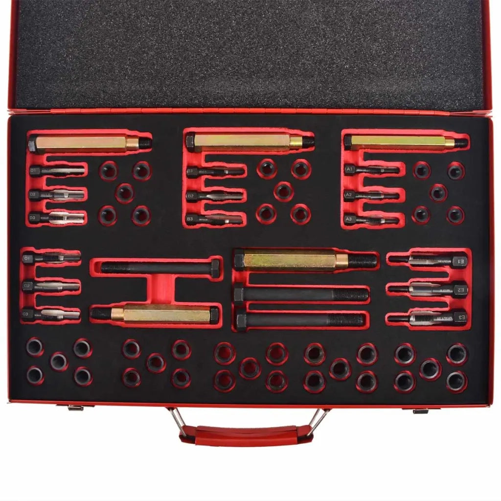 63 pz Riparazione Filetto Candela Incandescenza M8 M9 M10 M12 210393