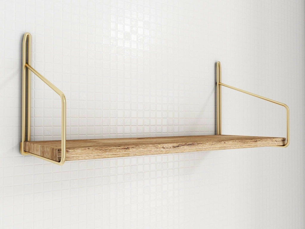 Sepat, Mensola un Ripiano, 45x16x16h cm oro