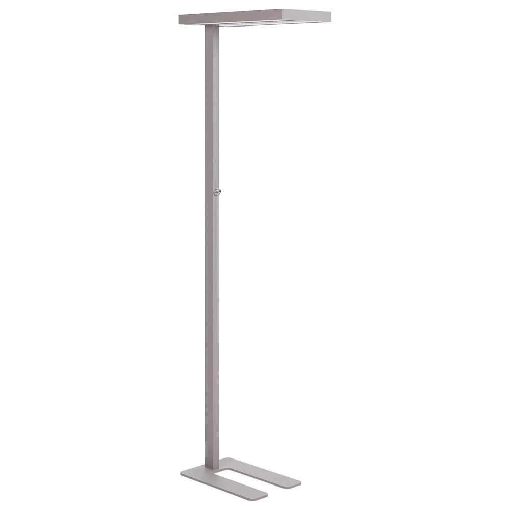 Lampada da terra a LED in metallo argentato con interruttore 197 cm soggiorno camera da letto