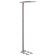 Lampada da terra a LED in metallo argentato con interruttore 197 cm soggiorno camera da letto