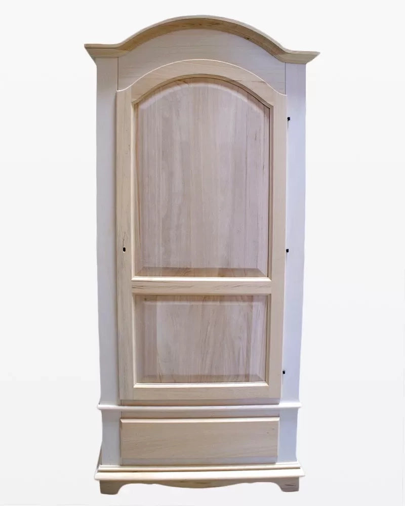 armadio in legno 1 porta 1 cassetto grezzo 96x56x196 - Mobili 2G