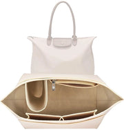 Organizzatore per borse Longchamp, organizzatore di tasche multi-comparto, accessori per portafoglio, articoli da regalo per donne, beige, S