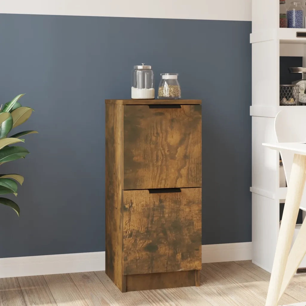 Credenza Rovere Fumo 30x30x70 cm in Legno Multistrato 817018