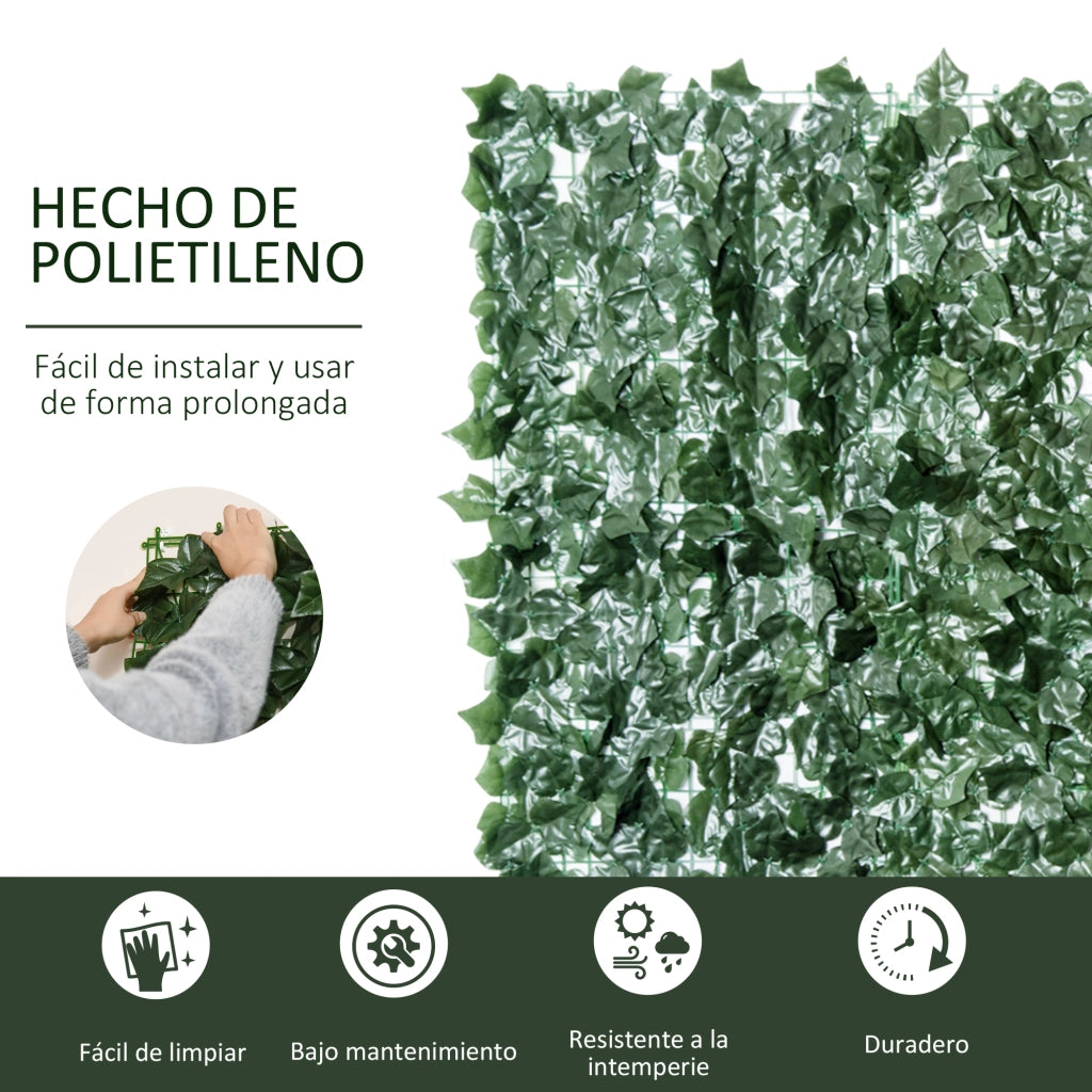 Pannello Siepe Artificiale ¨C Zephmum ¨C Verde 300x150 cm