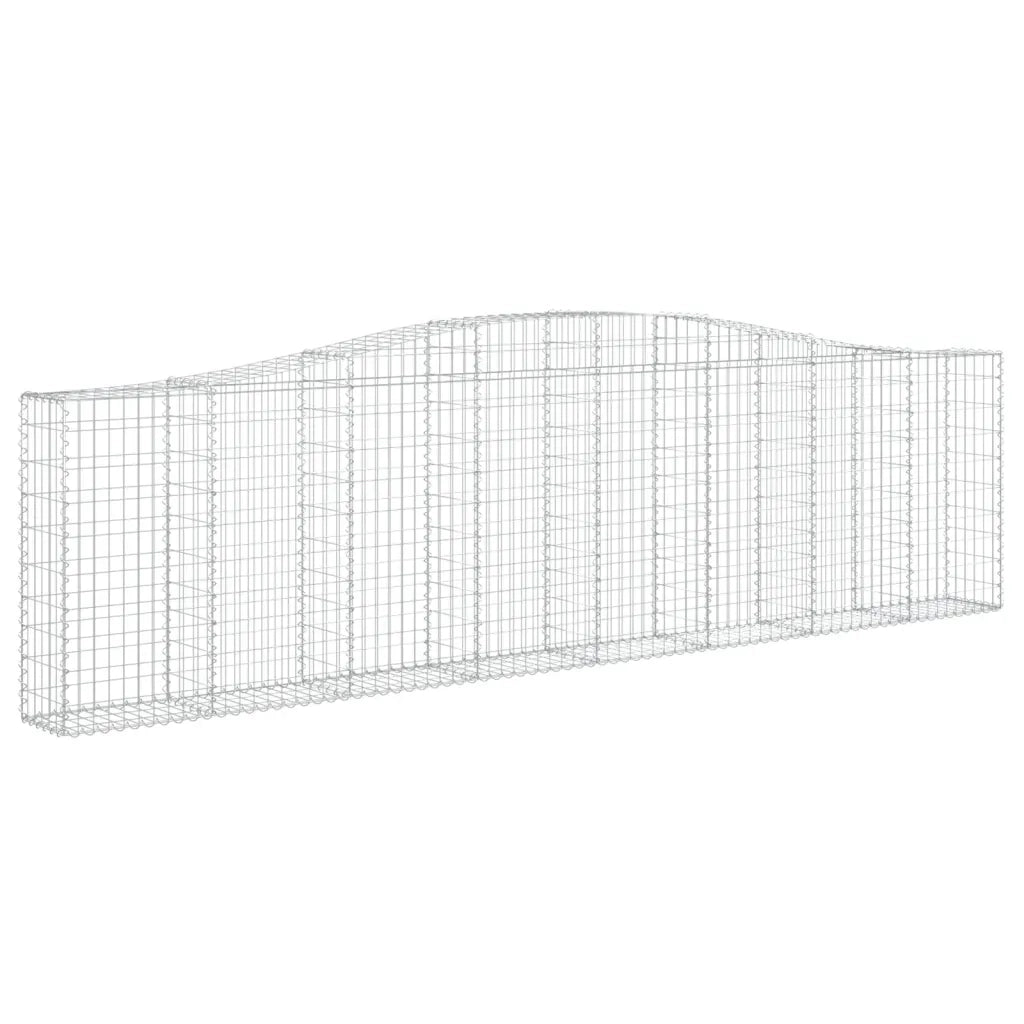 Cesti Gabbioni ad Arco 20 pz 400x30x100/120 cm Ferro Zincato 3145836