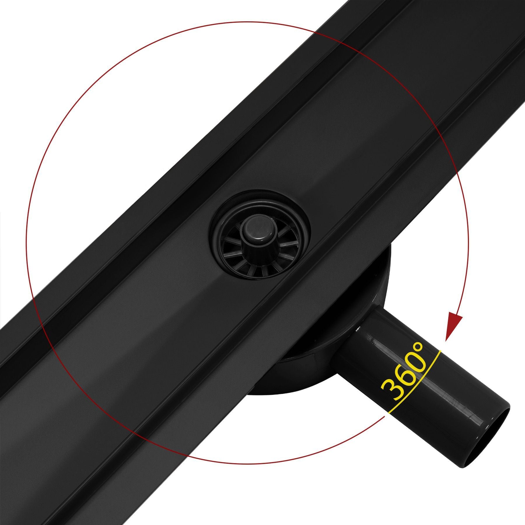 Canalina Di Scarico Rea Pure Neo Pro Black Matt 50