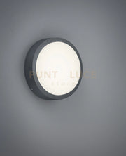 BREG PLAFONIERA LED DA ESTERNO FUSIONE DI ALLUMINIO ANTRACITE D. 20CM IP54 8,5W · 1x 850lm, 3000K