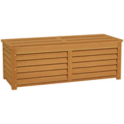 Cassa di stoccaggio giardino esterno 176L in legno ¨C zephmum ¨C 130x50x45 cm