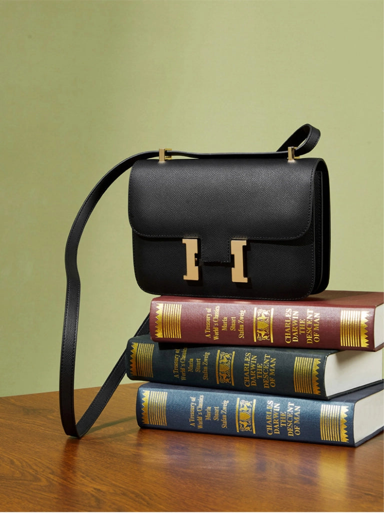 Borsa a tracolla da donna in vera pelle, borsa di lusso nera