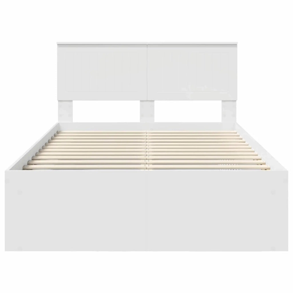 Struttura del letto Bianco 120 x 200 cm Pino massello 3410618