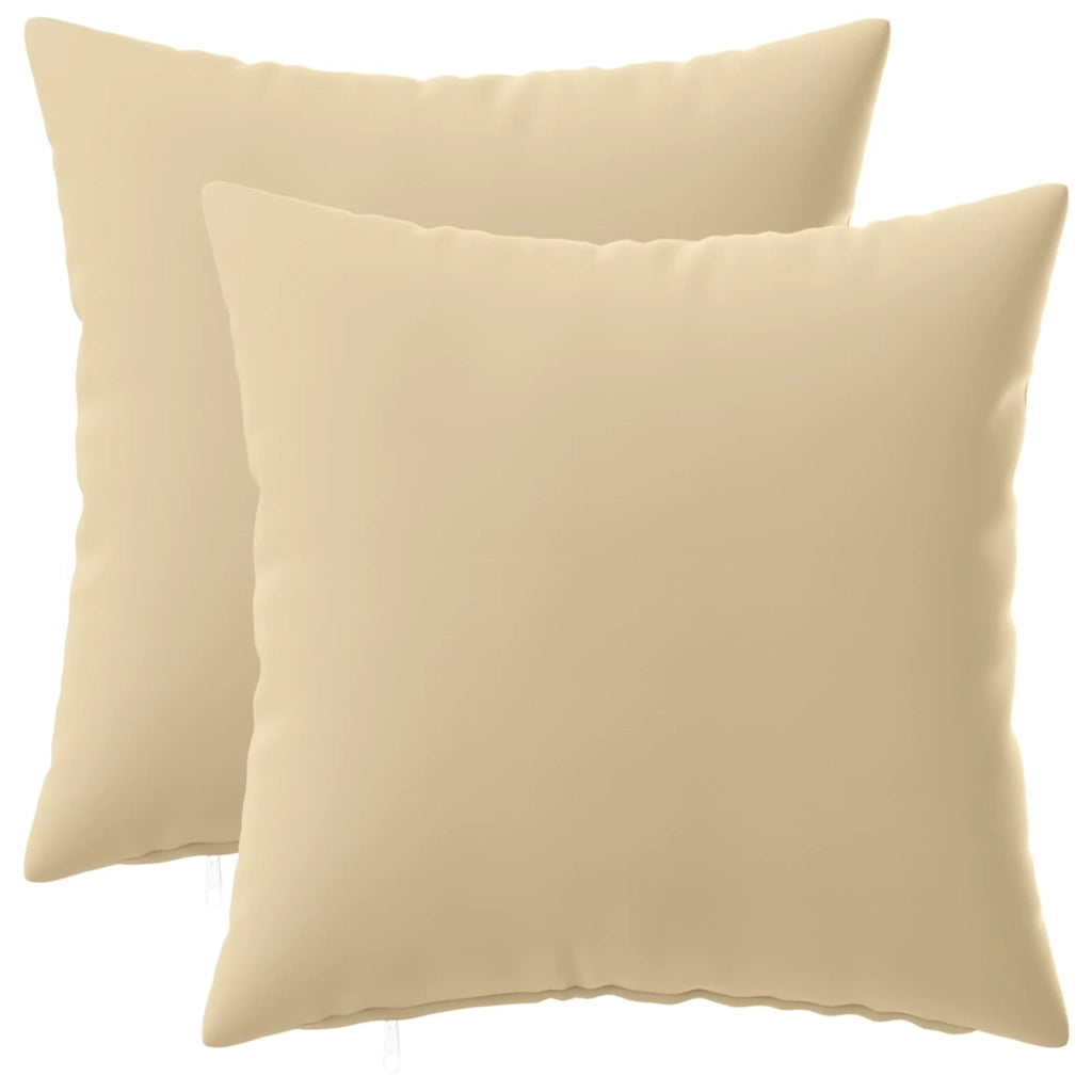 Federa 2 pcs HEERLEN Beige 50 x 50 cm Poliestere 910981