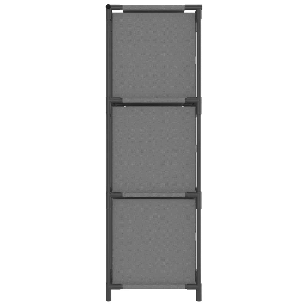Armadietto con 3 Cassetti in Tessuto Grigio 34x34x101cm Acciaio 337253