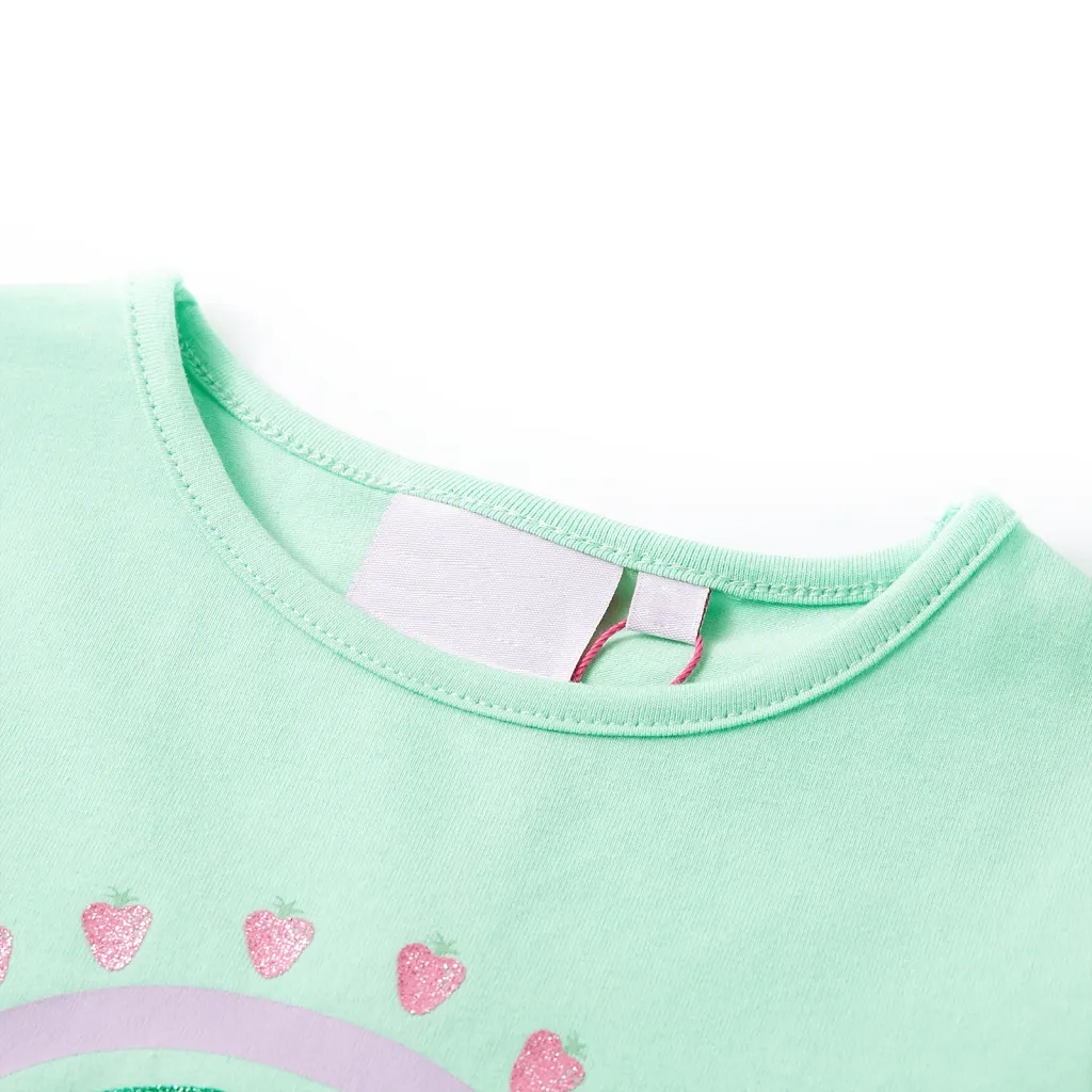 Maglietta da Bambina Verde Brillante 92 10734
