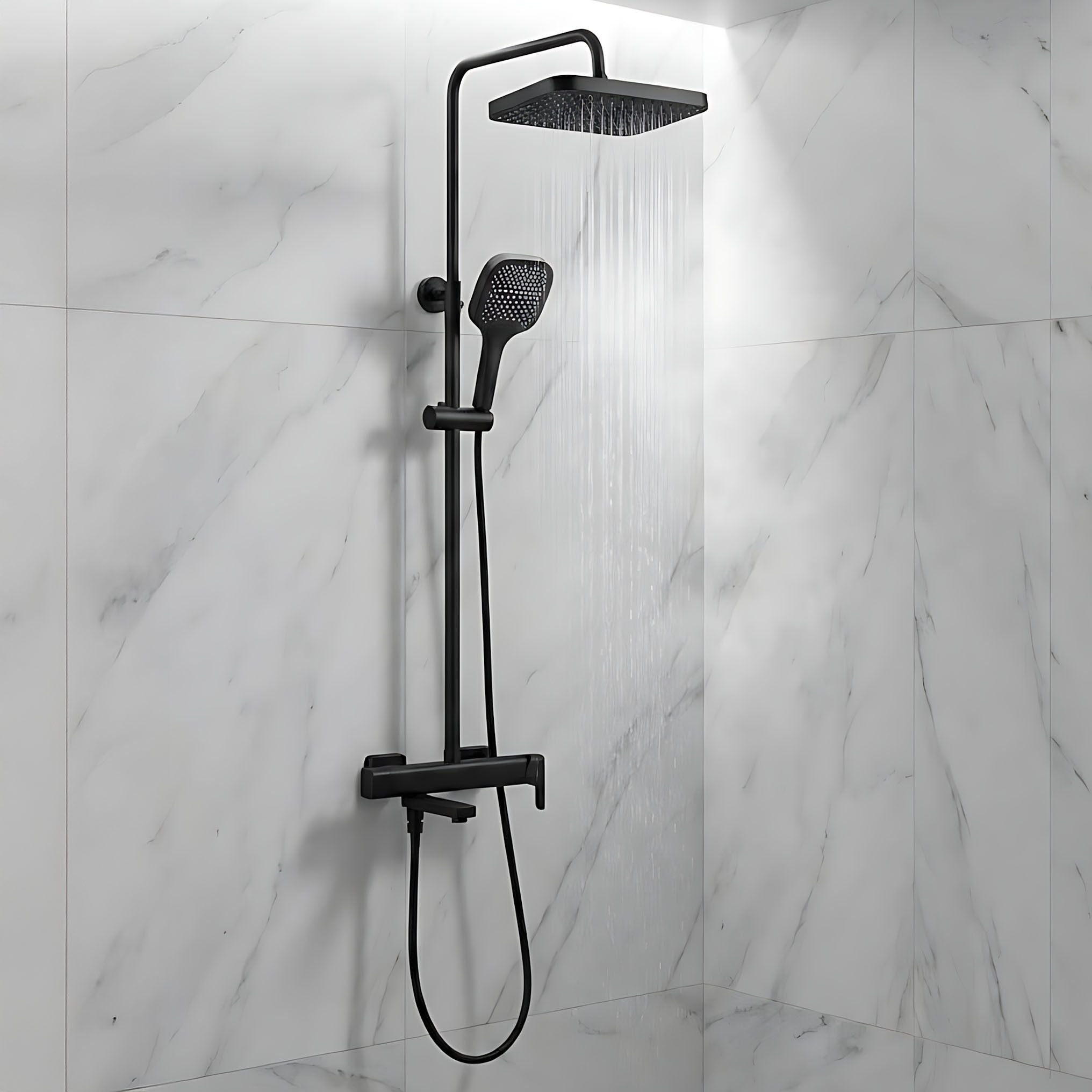 Set Doccia Rea Arlo Black