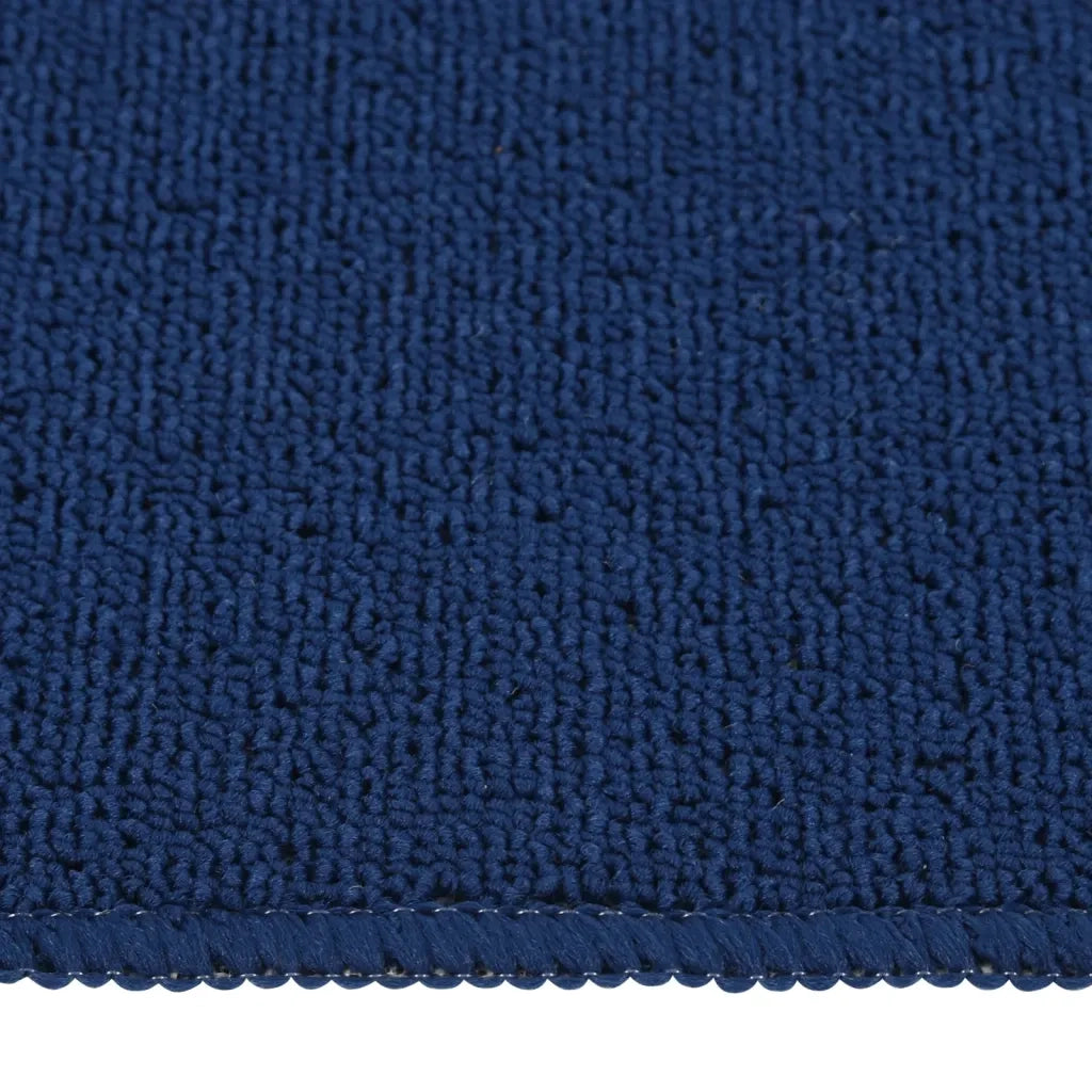Tappetini per Scale 15 pz 75x20 cm Blu Antiscivolo Rettangolari cod mxl 74918