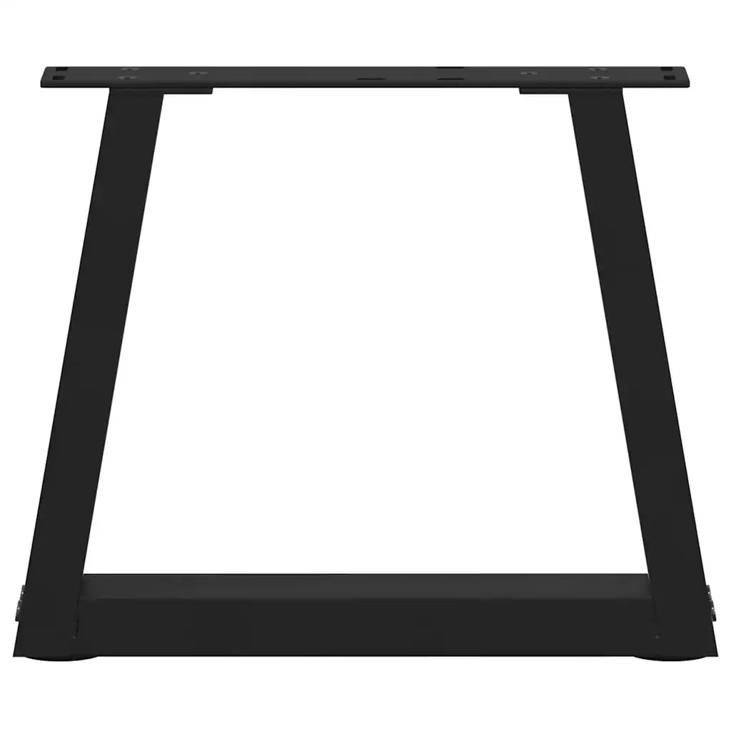 Gambe per Tavolino da Caffè a Forma di V 2 pz Nere 40x(30-31,3) cm Acciaio 4012524