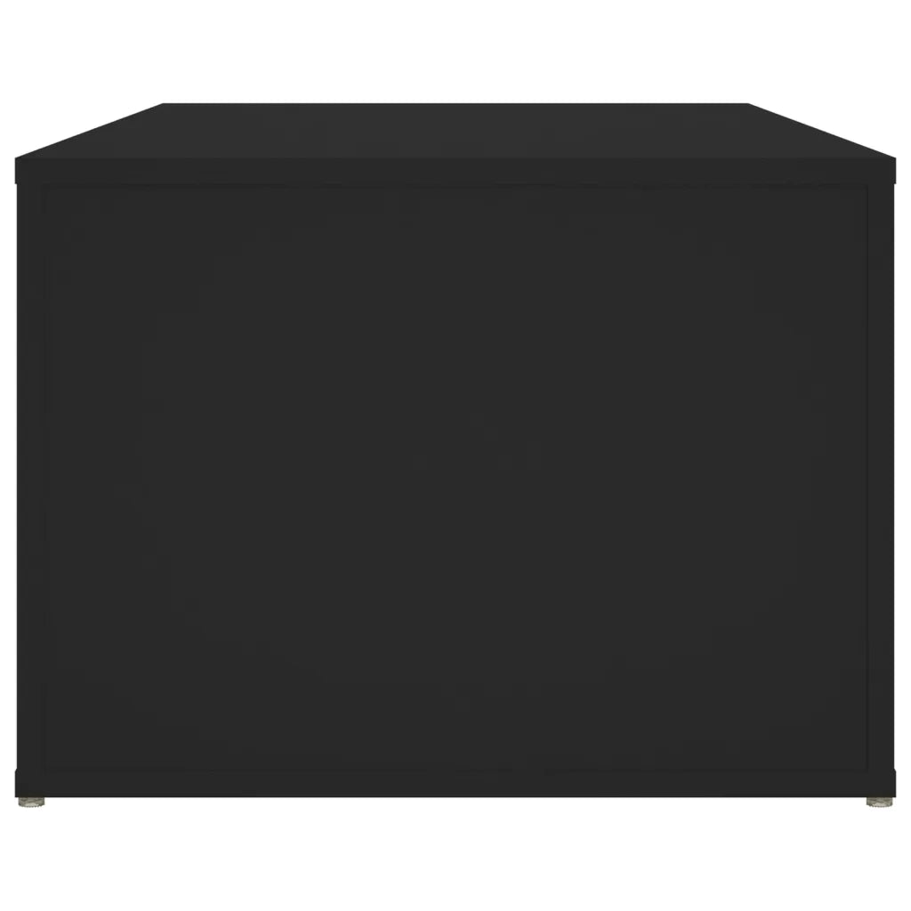 Tavolino da Salotto Nero 100x50x36 cm in Legno Multistrato