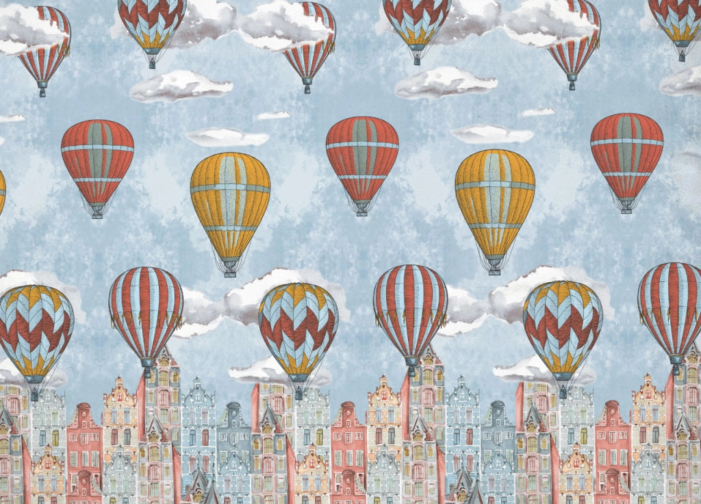 Telo Arredo Multiuso Linea Pensieri Delicati In Cotone Disegno Volare Arancio - Matrimoniale - Arancio
