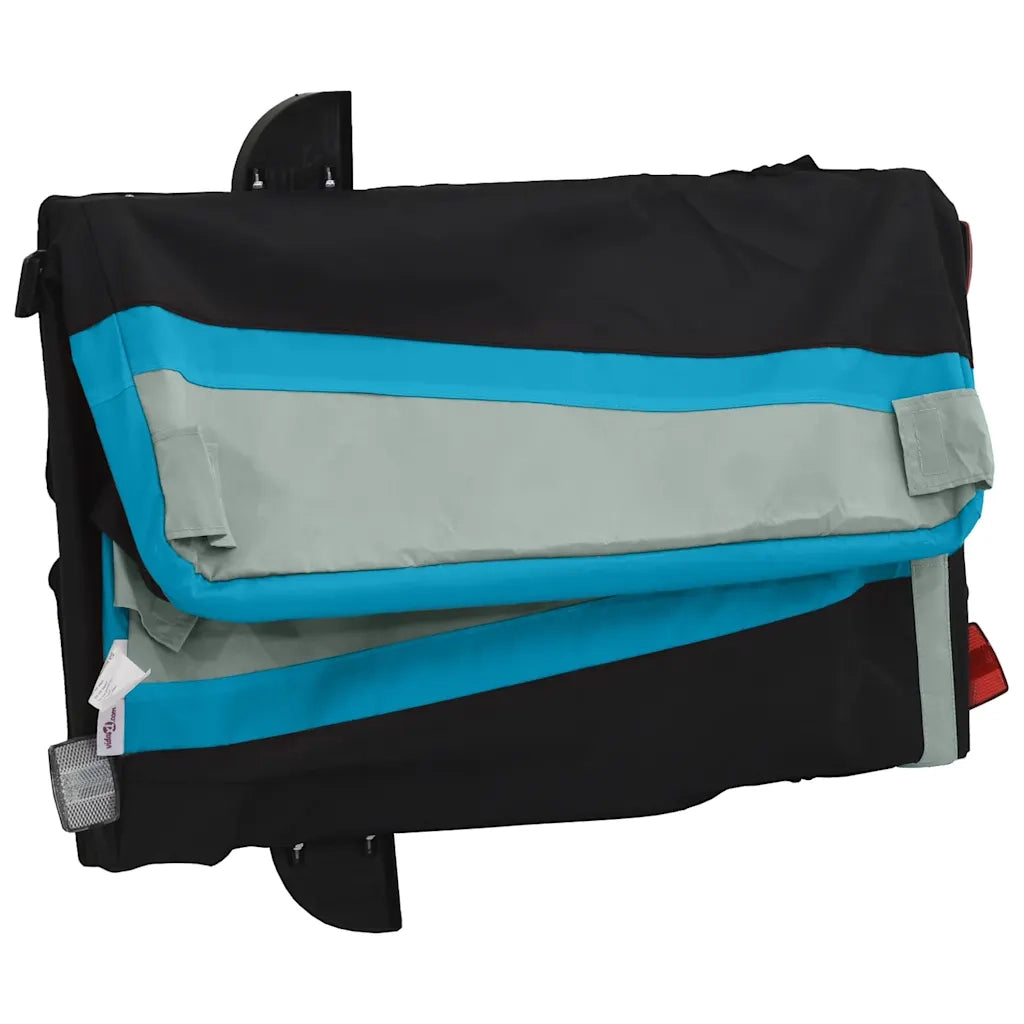 Rimorchio da Bici Nero e Blu 45 kg in Ferro CFW9588767