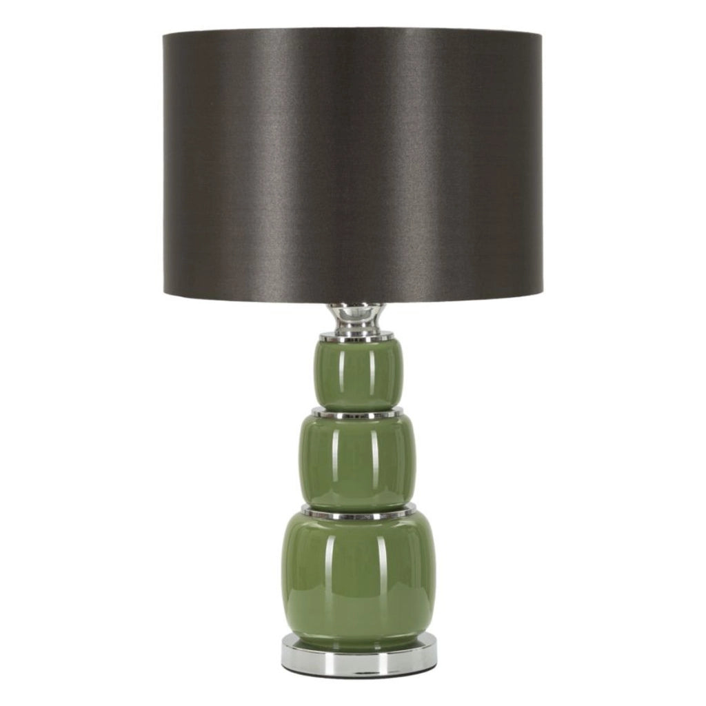 Lampada da Tavolo VKH180, Verde, Metallo, 33x33x57 cm