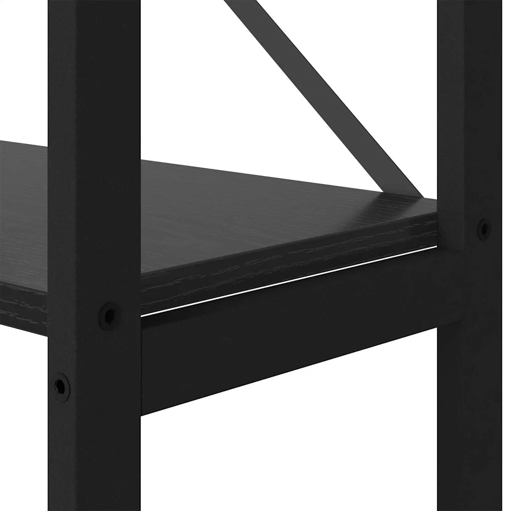 Libreria Rovere Nero 156 x 25 x 167 cm Legno multistrato 868341
